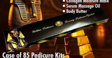 Mademoiselle Collagen 5-Step Golden Pedicure Set