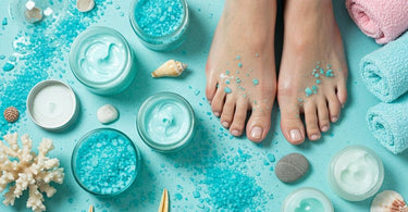 Biotone Marine Therapy Pedi-Scrub jar with sea salt and marine extracts for professional pedicures