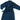Microfiber Shawl Collar Robe in Navy with Navy Cotton-Poly Lining by Boca Terry displayed on a hanger against a clean white background. Luxury spa robe for salons and spas.