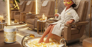 La Palm Milk & Honey Pedicure Sea Salts - Luxury spa treatment for silky smooth feet