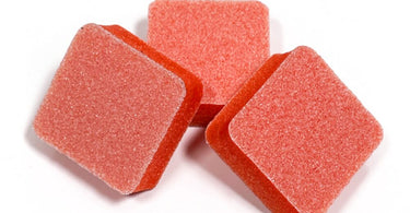 Mini Orange Sponge Blocks 180 Grit 24 Pack for professional nail filing and buffing