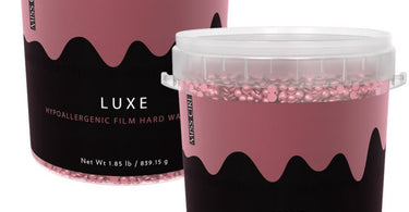 Miss Cire LUXE Hypoallergenic Vegan Film Hard Wax beads in professional spa setting