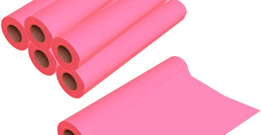 Miss Cire Pink Pre-Cut Non-Woven Table Waxing Paper - 6 Roll Case for Professional Salons