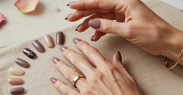 Nail designs for older women showcasing elegant colors and shapes