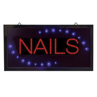 Nails LED Sign at a Salon