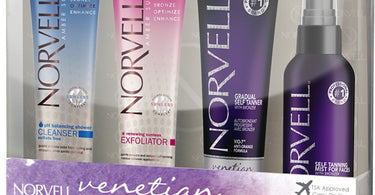 Norvell Venetian Maintenance System, the ultimate bronze maintenance kit for extending the life of a sunless tan.