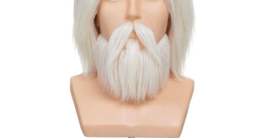 OMC Bearded Male Competition Mannequin with 100 percent goat hair and designed beard for barber training