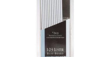 OPI 1-2-3 Luster Buff Board featuring 400, 800, and 1200 grit surfaces for professional nail shining
