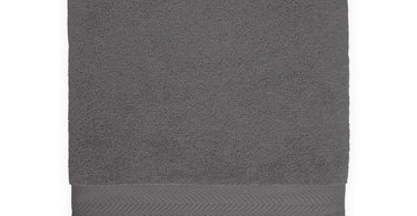 Organic Collection Deluxe Bath Sheet in Charcoal by The Turkish Towel Company