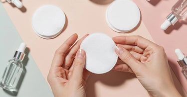 Professional oval cotton pads for spa and salon use