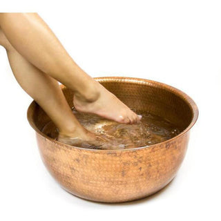 Hammered Copper Pedicure Bowl