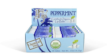 Organic Fiji Peppermint Lip Balm 36-tube display