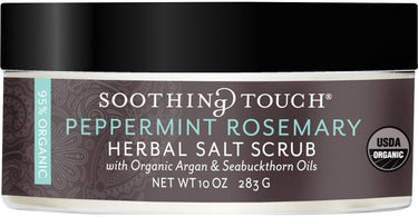 Soothing Touch Peppermint Rosemary Certified Organic Salt Scrub