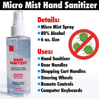 Instant Hand Sanitizing Micro Mist Spray: In Stock and Ready to Ship!