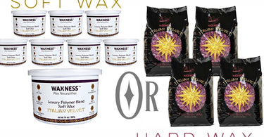 Soft wax vs hard wax comparison for hair removal at Pure Spa Direct