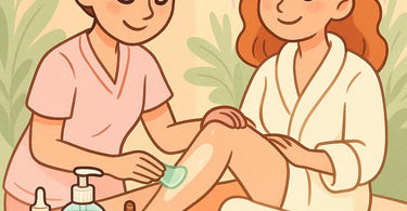Post-wax care products including serums, lotions, and oils to prevent ingrown hairs and soothe skin