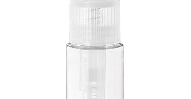 Powder Spray Bottle with Ridged Neck - Clear - 80 mL - 2.71 oz - Case of 36 Individually Wrapped