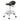 Premium Saddle Seat Lever Stool Black in a modern salon setting