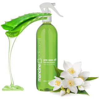 Pre-Waxing Oil with Aloe Vera and Jasmine by Mancine Professional