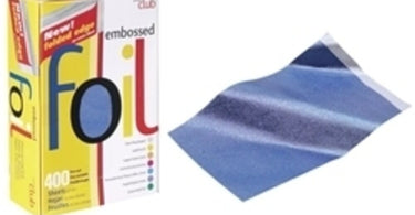 Product Club Purple Embossed Color Pre-Cut Foil for professional waxing services