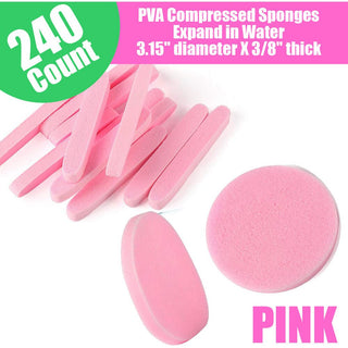 Professional Compressed PVA Facial Sponges