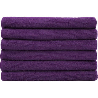 ProTex Bleach Guard Towels in purple, ideal for spa and salon use, providing bleach-resistant technology for vibrant, lasting color.