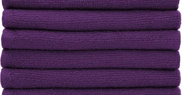 ProTex Bleach Guard Towels in purple, ideal for spa and salon use, providing bleach-resistant technology for vibrant, lasting color.