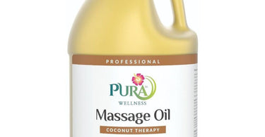 Pura Wellness Coconut Therapy Massage Oil - Fractionated Coconut Oil