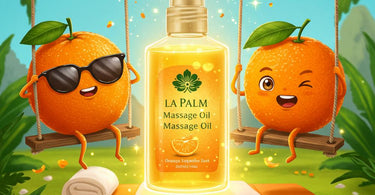 La Palm Massage Oil Orange Tangerine Zest - 1 Gallon Professional Spa Bottle