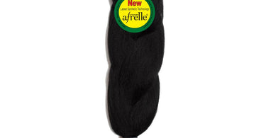 Rastafri Silky Braid Pre-Stretched Braiding Hair in Black for Salon Braiding