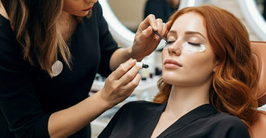 Professional lash tinting for redheads with tips for salons