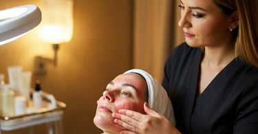 Comparison between rosacea symptoms and facial treatments