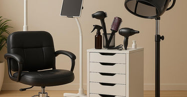 Salon and spa equipment for 2025 featuring stylish chairs, waxing tools, and high-tech gadgets