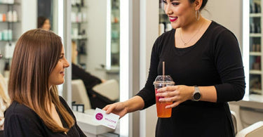 A modern salon with welcoming d&eacute;cor, aiming to increase client retention.