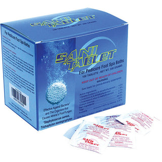 Sani-Tablets Pedicure Disinfectant ensuring a germ-free pedicure experience