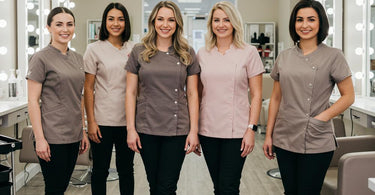Stylish and comfortable salon uniforms for spa and beauty professionals