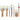 Professional 7 piece synthetic brush set for body and face self tanning application displayed on a white background