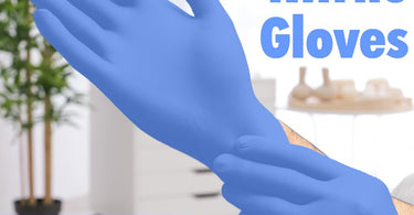 Sky Blue Nitrile Gloves