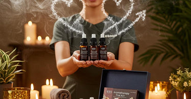 ESS Aromatherapy Trial Kit featuring six essential oil blends for spa and wellness professionals