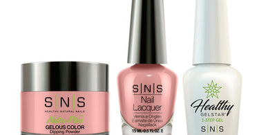 SNS 3-in-1 Master Match Gel, Lacquer, and Dip Powder in 'Amuse Me' Shade from the Satin & Lace Collection