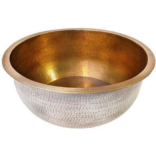 Solstice Hammered Copper Pedicure Bowl