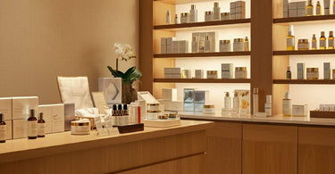 Spa retail counter filled with products to maximize profits