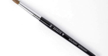 Spade Kolinsky Acrylic Brush Black #8 professional nail tool