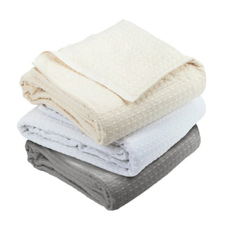 Sposh Poly-Cotton Blend Waffle Weave Blankets