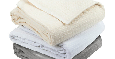 Sposh Poly-Cotton Blend Waffle Weave Blankets