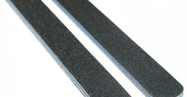 Standard Black Cushion Nail Files 80/80 grit with blue center, washable and professional grade