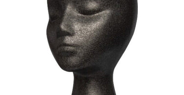 Black Styrofoam Head by Diane for Salon Use