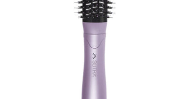 Sutra Professional Blowout Brush 2 Inch - Metallic Lavender on pink background