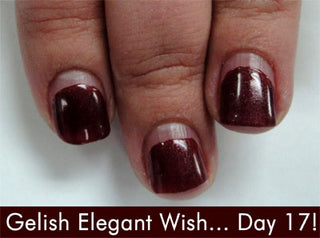 Day 17 of Gelish Manicure - Shine & Color Still Going Strong