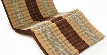 Thai Massage Mat in Tan and Chocolate Colors